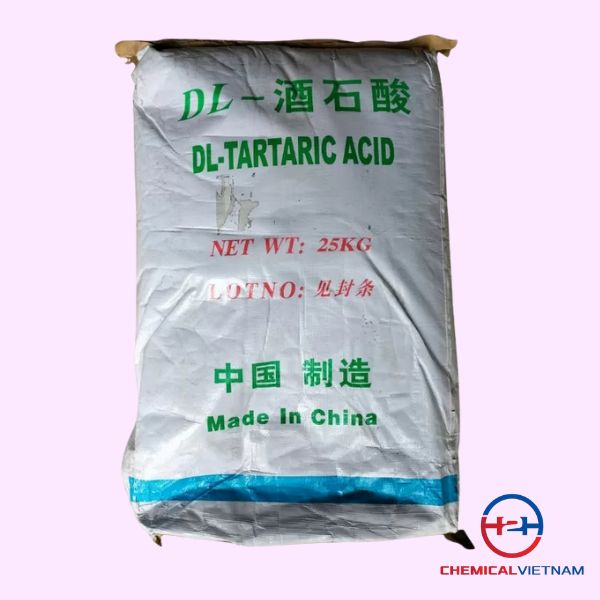 axit-tartaric-c4h6o6 Phụ gia thực phẩm Tartaric Acid