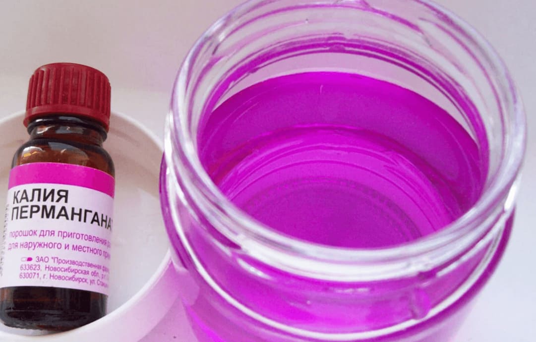 Potassium Permanganate pha loãng dùng trong y tế
