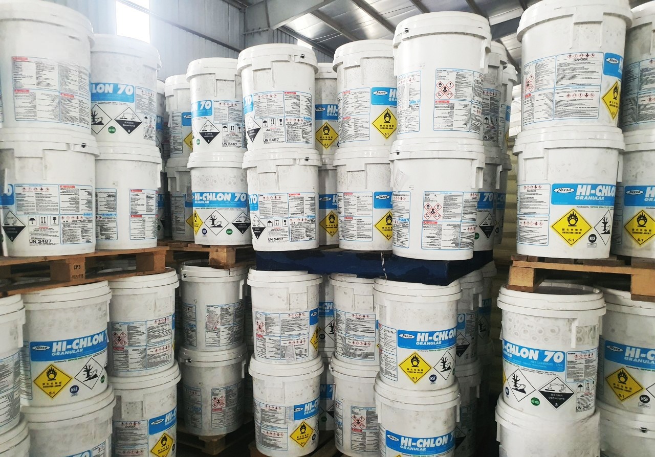 Cách dùng hoá chất Clorine 70% hiệu quả