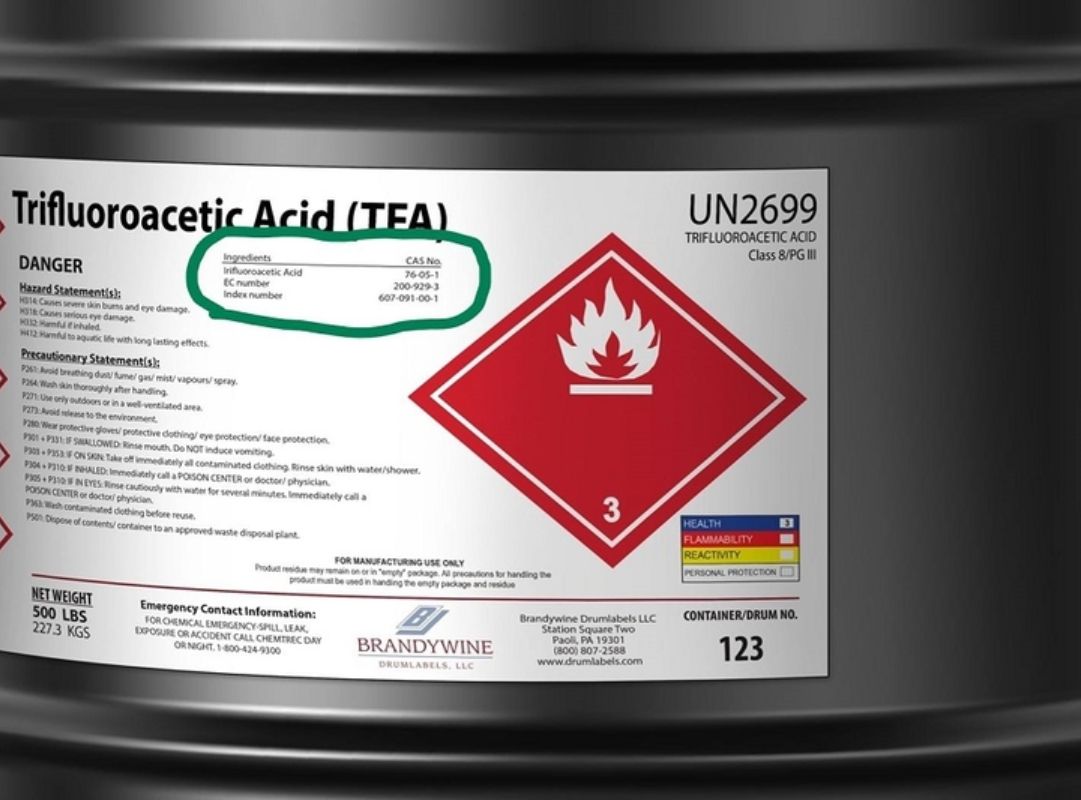 Mã CAS giúp định danh chính xác từng loại hóa chất