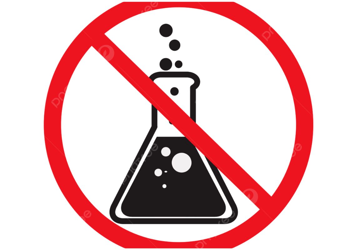 Biểu tượng không chất bảo quản thể hiện sản phẩm an toàn và tự nhiên hơn