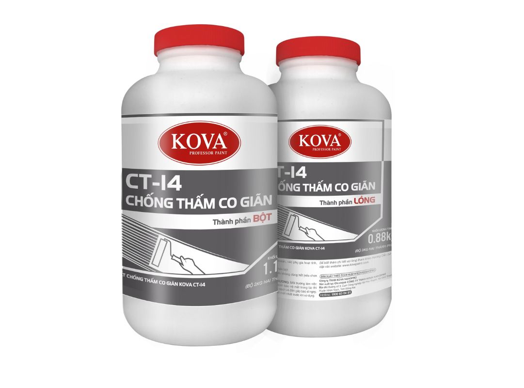 Kova chống thấm tăng độ bền tường ngoài, hạn chế nứt và thấm nước