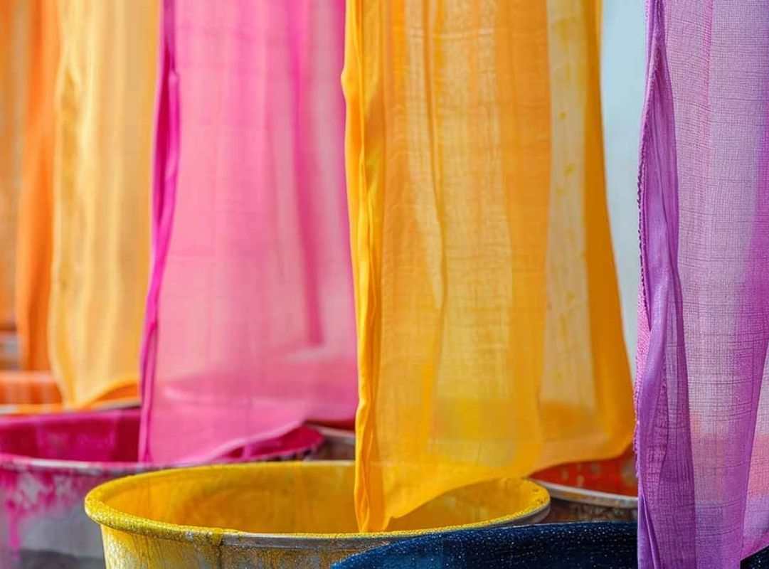 Thành phần trợ nhuộm hỗ trợ màu phân tán đều trong quá trình nhuộm