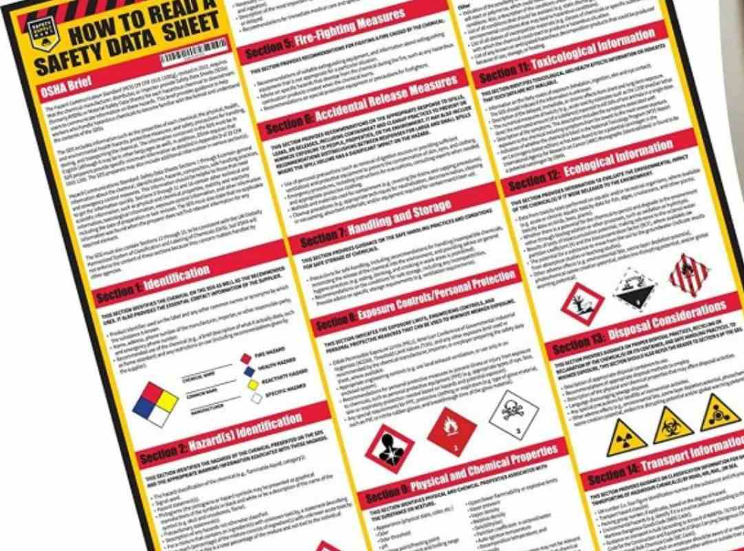 Tra cứu msds trên website nhà sản xuất để biết thông tin hóa chất
